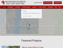 Tablet Screenshot of meydenbauergroup.com